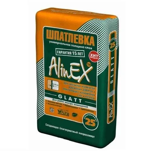 Глатт плюс 25кг (финиш шпаклевка Алинекс)