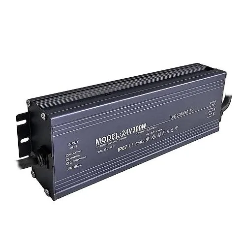 Драйвер питания БП-IP67 12V 300W для лент и светильников, 300 Вт, 12 В, IP67