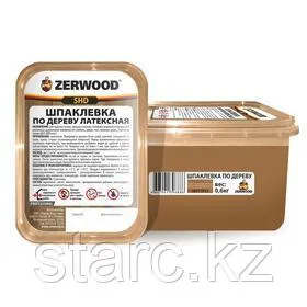 Шпаклевка по дереву латексная 0.6 кг"ZERWOOD" орех