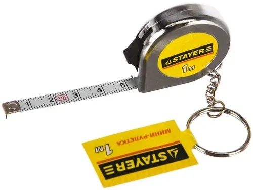 Рулетка брелок мини Srayer 6мм 1м 34140-1z02