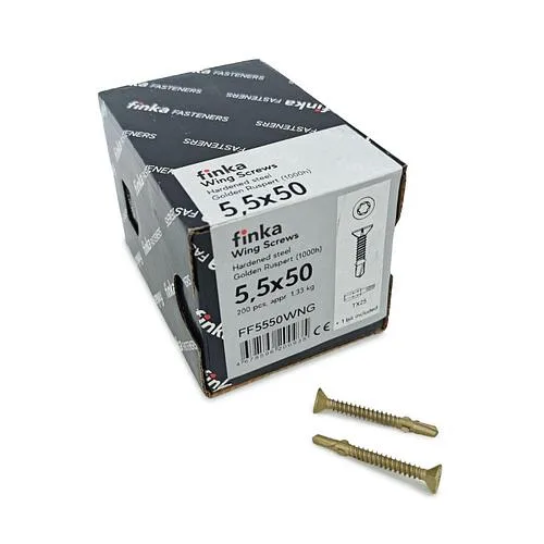 Шурупы (саморезы) флюгельные Finka Wing Screws 5,5x50 мм TX25 (200 шт)