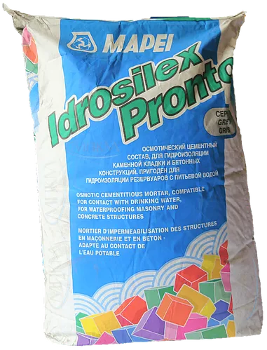 IDROSILEX PRONTO GREY гидроизоляции бетонных конструкций и кирпичной кладки