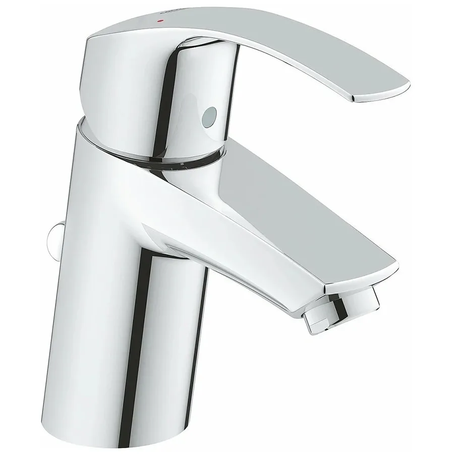 Смеситель Grohe для раковины однорычажный Eurosmart с угловыми вентилями 1/2" 23588000
