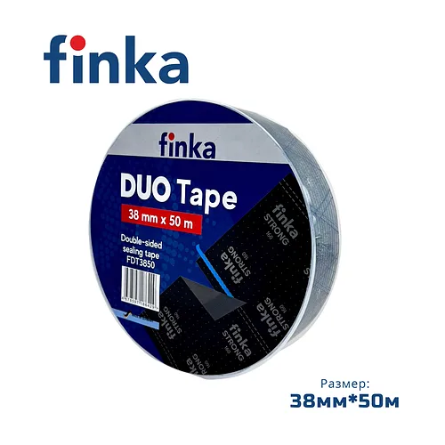 Двухсторонний скотч для кровельных пленок и мембран Finka Duo Tape, 38 мм x 50 м, Германия