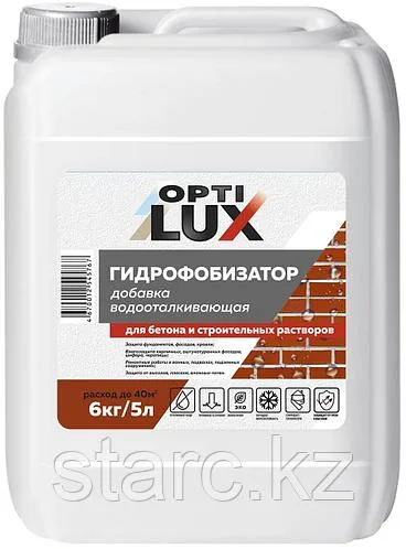 Гидрофобизатор 5л «OPTILUX» (водоотталкивающая добавка)
