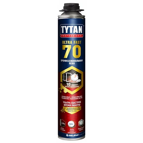 ПЕНА ПРОФЕССИОНАЛЬНАЯ  TYTAN ULTRA FAST-70 Быстросохнущая 870мл