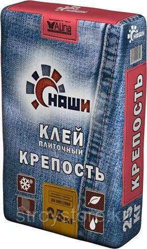 Клей для керамической плитки НАШИ "КРЕПОСТЬ", 25 кг