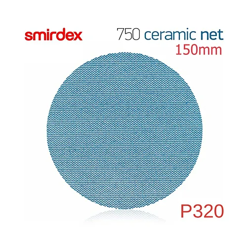 Абразивный круг (сетка) P320 150мм SMIRDEX Net Velcro Discs 750