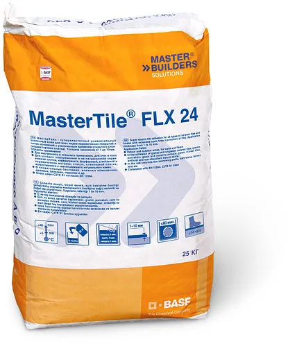 Кафельный клей BASF MasterTile FLX24 (Флексмортель) белый 25кг