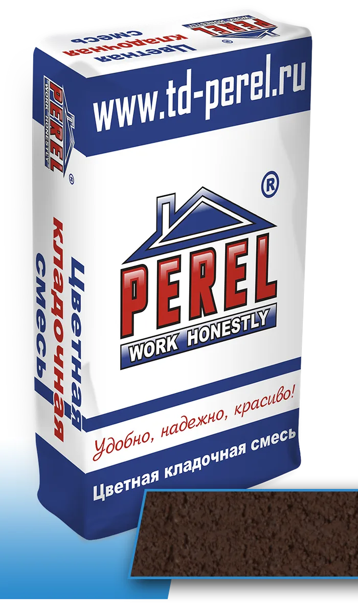 Коричневая кладочная смесь Perel
