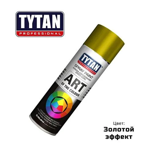 Краска аэрозольная TYTAN Professional золотой эффект, 400 мл
