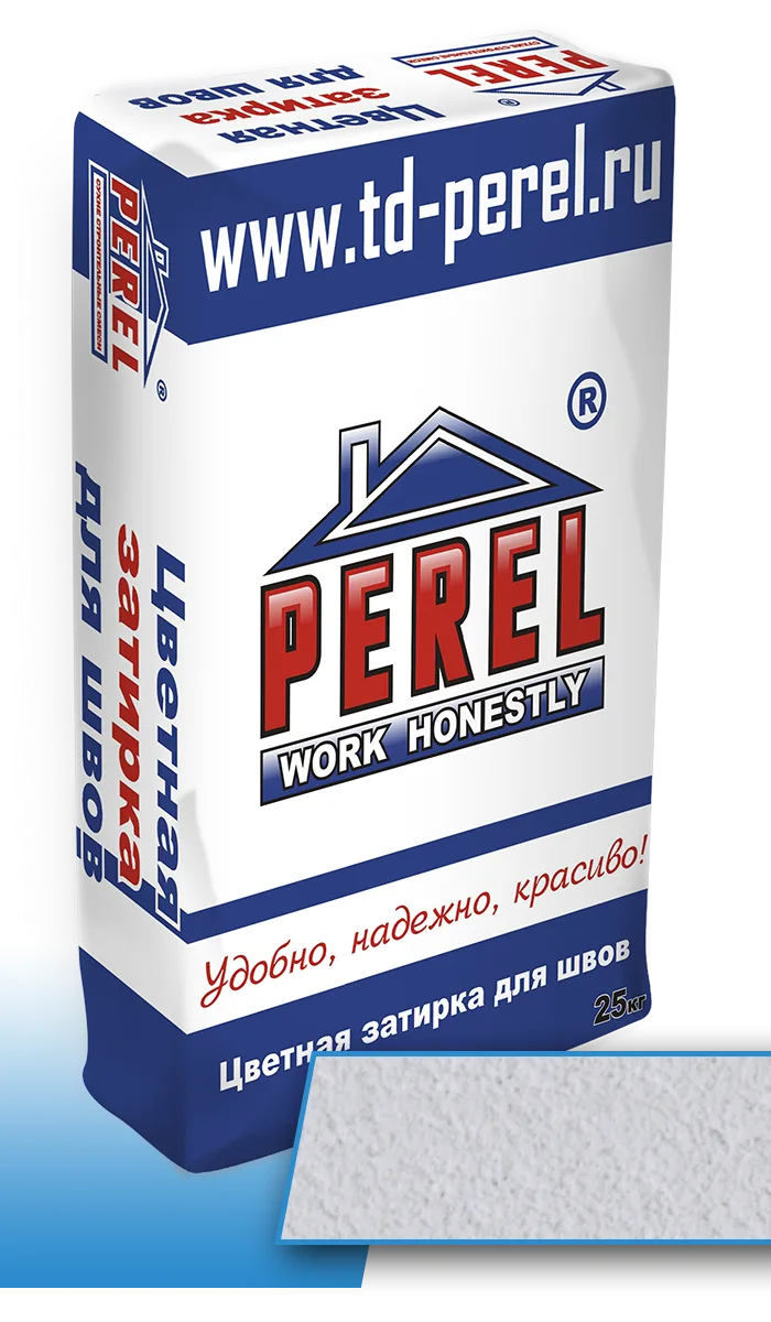Белая цветная затирочная смесь Perel RL, 25 кг
