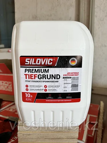 Silovic tiefgrund грунтовка глубокопроникающая 10 л
