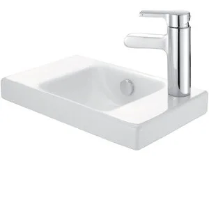 2 варианта Раковина Jacob Delafon Odeon Up E4799G-00, 40 х 25 см, правая, белая