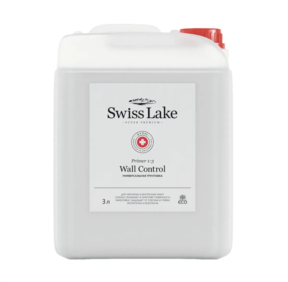 Грунт Swiss Lake Primer 1:3 Wall Control база C 3 л СН000022741-30