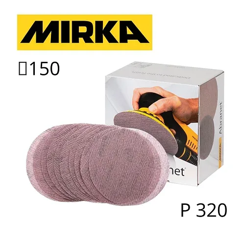 Шлифовальный круг (сетка) Mirka Abranet 150 мм, зернистость P320