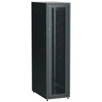 ITK LINEA E Шкаф напольный сетевой 19" 33U 600х1000мм перфорированная передняя дверь задняя металлическая черный