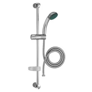 Душевой гарнитур Jacob Delafon Basic 1 E14325-CP, хром, со штангой 75 см