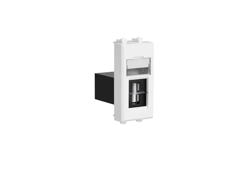 USB 2.0 розетка модульная, тип А-А, "Avanti", "Белое облако", 1 модуль