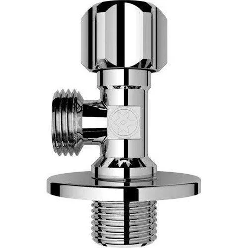 Кран угловой хромированный нр/нр 1/2"X1/2"   MIRAYA