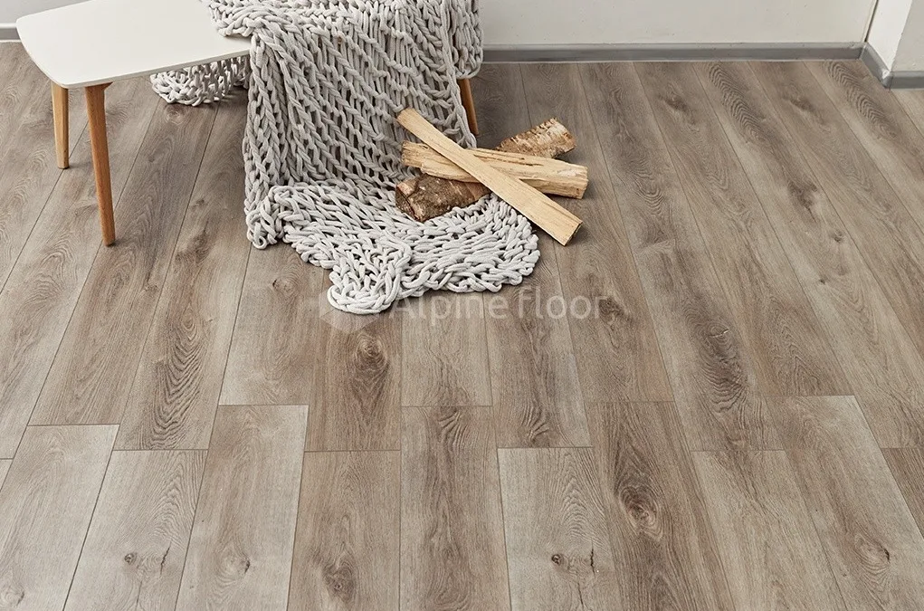 Alpine Floor Дуб Грей Дождливый ABA ECO 7-4 SPC ламинат
