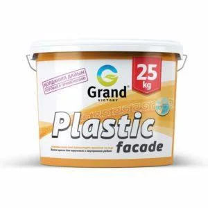 Краска водоэмульсионная  фасадная для наружных работ Plastic facade 25кг