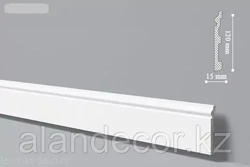 Напольный плинтус дюрополимер NMC FL2 120*15 мм