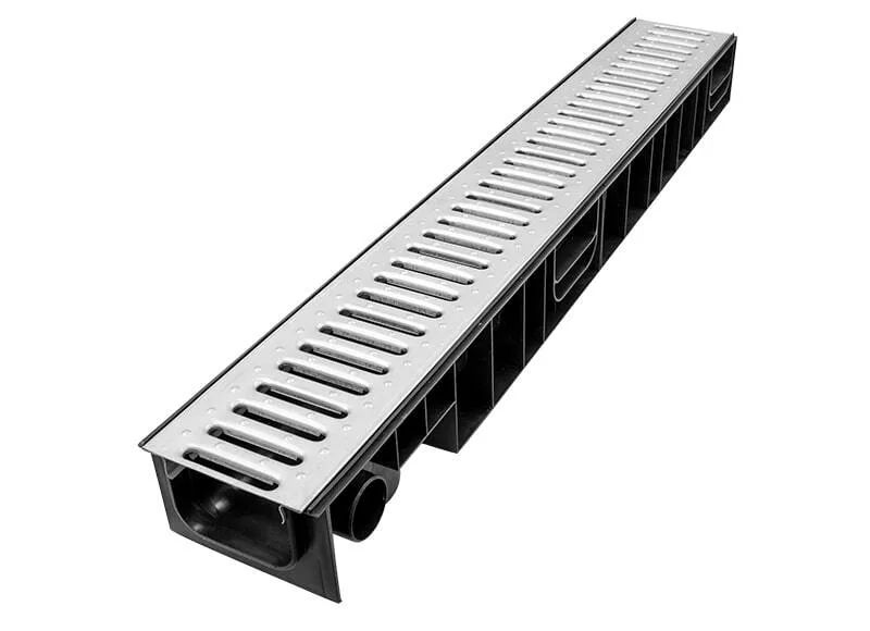 Лоток Ecoteck STANDART 100.95 h99 с решеткой стальной, кл.А15