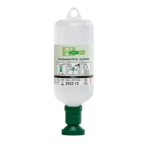 PLUM EYE WASH 4707 стерильный раствор хлорида натрия 0,9% для промывания глаз 1000 мл