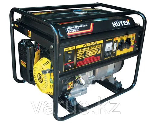 Электрогенератор бензиновый Huter DY5000L портативный