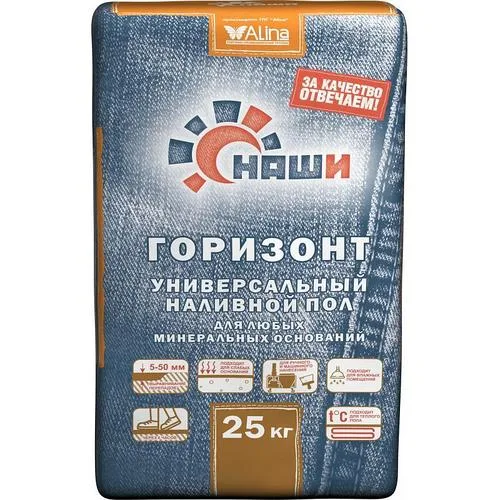 Наливной пол Наши Горизонт 25 кг