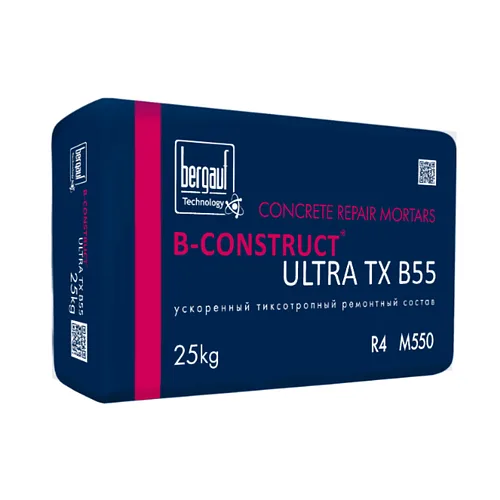 Bergauf B-Construct TX B55 тиксотропный ремонтный состав, 25кг.