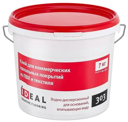 Клей Ideal 303 для коммерческого линолеума — профессиональный клей повышенной фиксации