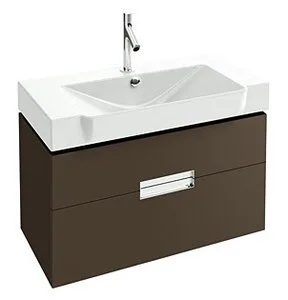 Тумба с раковиной Jacob Delafon Reve EB1135-G80, 80 см, подвесная, светло-коричневый лак