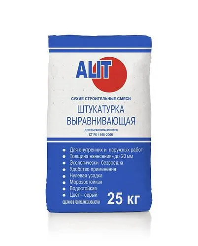 Штукатурка выравнивающая, 25кг Alit