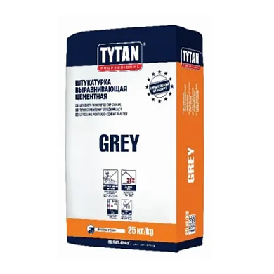 Tytan штукатурка цементная GREY BS33 (25кг)