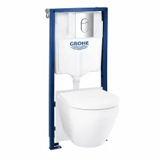 102514SH00 GROHE Solido SL,5-1,Инсталляция с подвесным унитазом Euro ceramic,панель Arena Cosmo