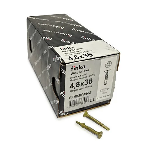 Шурупы (саморезы) флюгельные Finka Wing Screws 4,8x38 мм TX25 (500 шт)