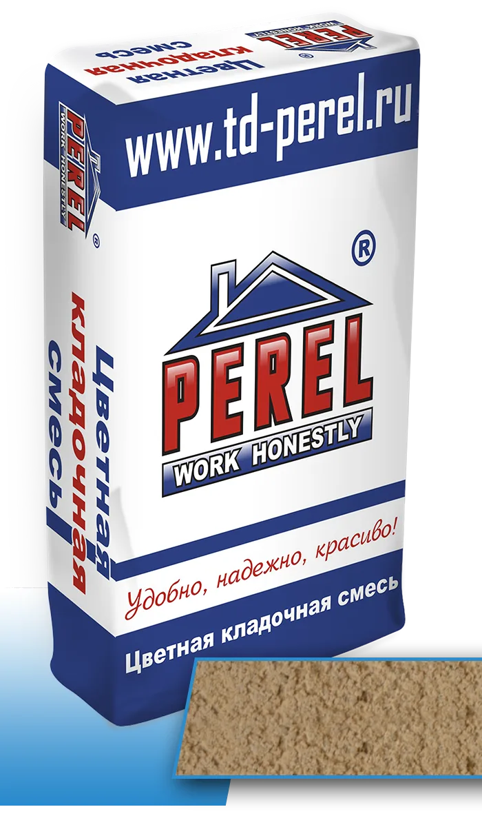 Кремово-желтая кладочная смесь Perel