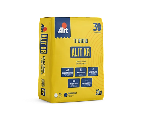 ПОЛИМЕРНАЯ ФИНИШНАЯ ШПАТЛЕВКА ALIT KR 20КГ