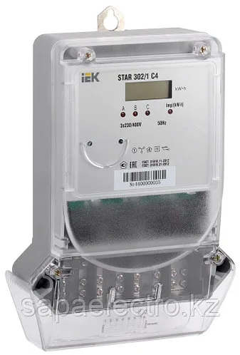 Счетчик электрической энергии трехфазный STAR 302/1 С4-5(60)Э IEK