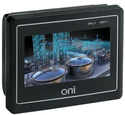 Панель оператора ETG 4.3” 24VDC резистивная IP65 ONI (пластиковый корпус)