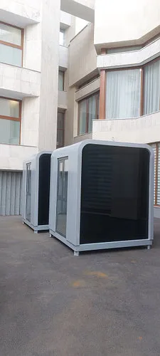 Пост охраны "Luxor" с колёным стеклом 2×2м