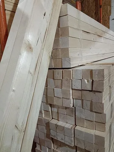Брус строганый сосна 50*50*3000 АВ сорт