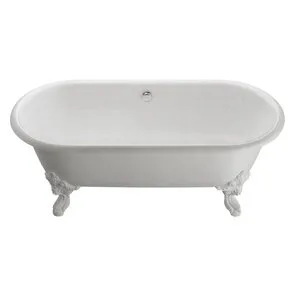 Чугунная отдельностоящая ванна Jacob Delafon Cleo E2901N-C0, 175 х 80 см, белая с цветными полосами