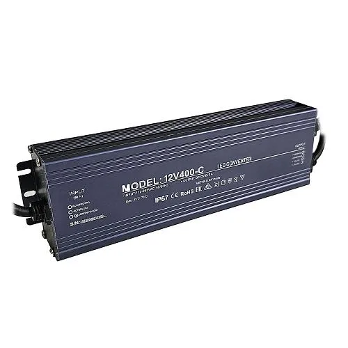 Источник питания БП-IP67 24V 500W для светодиодной подсветки, 500 Вт, 24 В, IP67