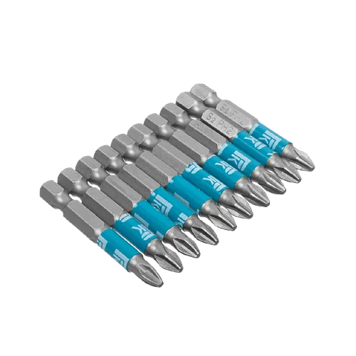 Биты профессиональные, сталь S2, 1/4" Е PH2х50 (10шт.)