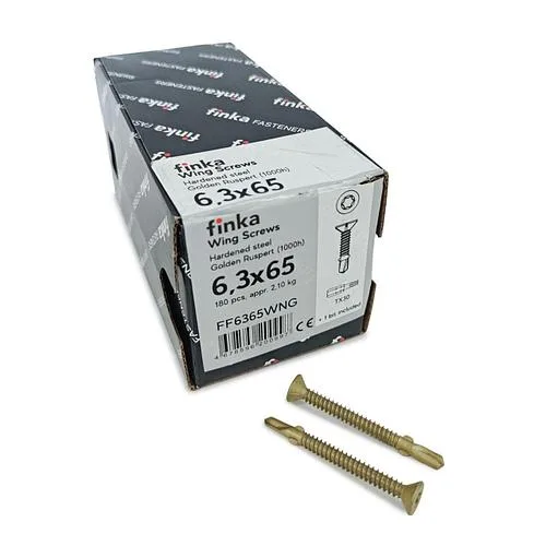 Шурупы (саморезы) флюгельные Finka Wing Screws 6,3x65 мм TX30 (180 шт)