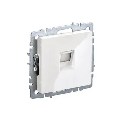 Роз. комп. RJ45 кат.5E б/рамки "BRITE" белый (1/100)