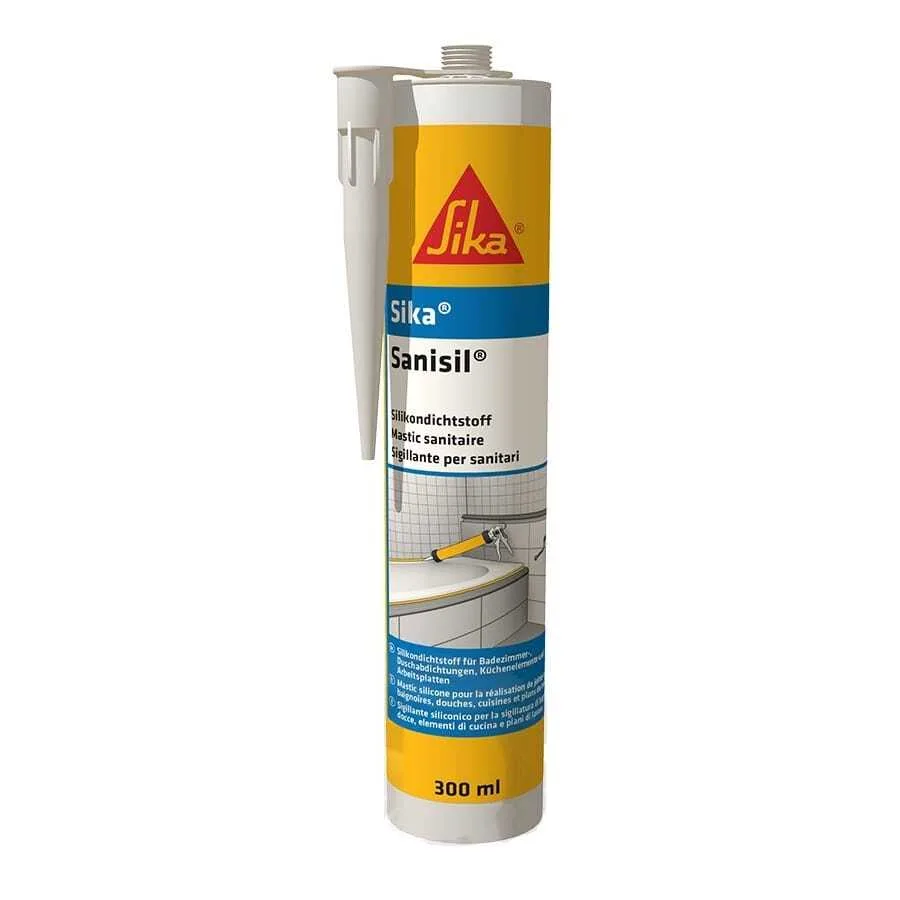 Санитарный силиконовый герметик Sanisil white 0,3L KAK
